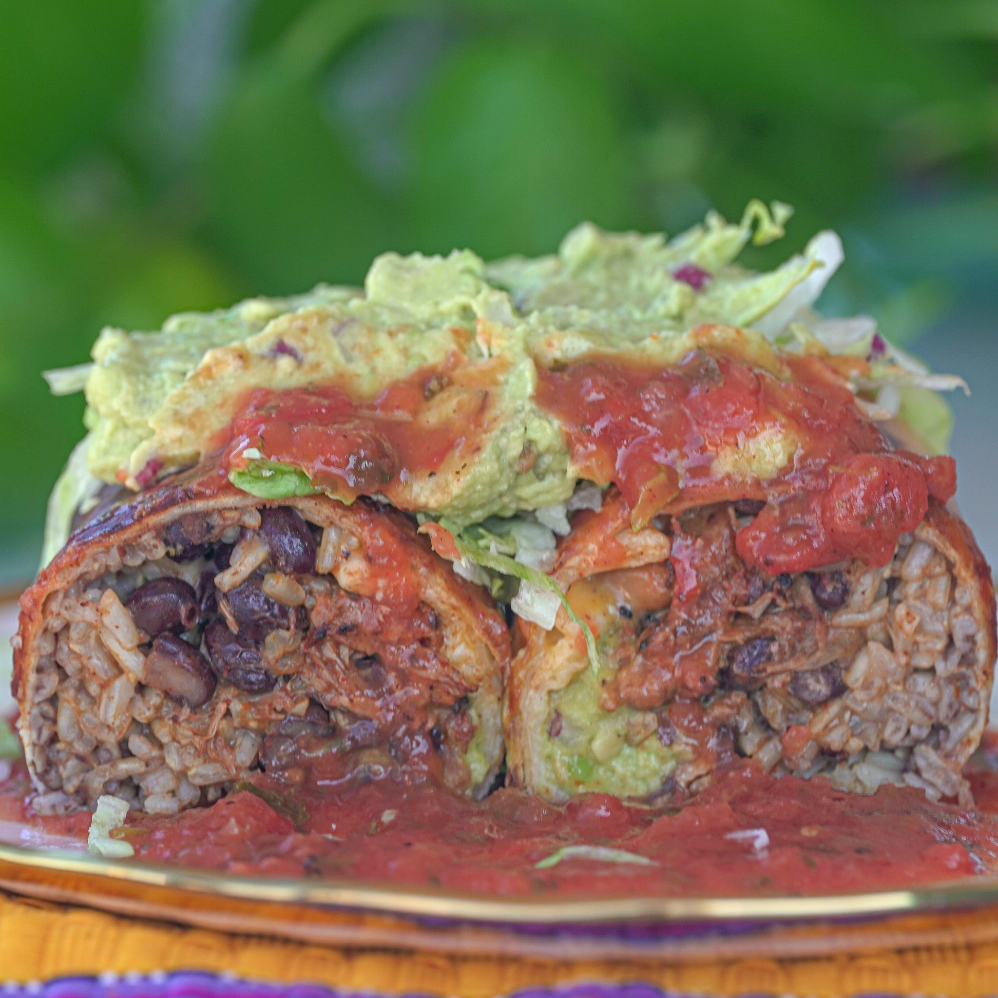 Jackfruit Chimichanga Burrito